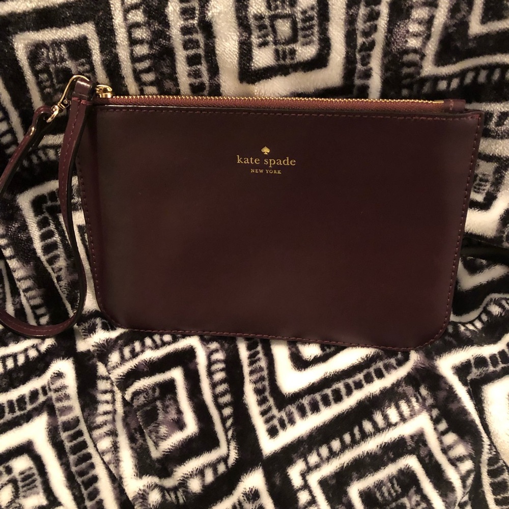 Maroon Kate Spade pouch